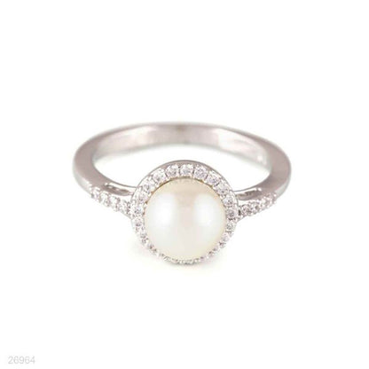 Delicate Pearl Gold Ring